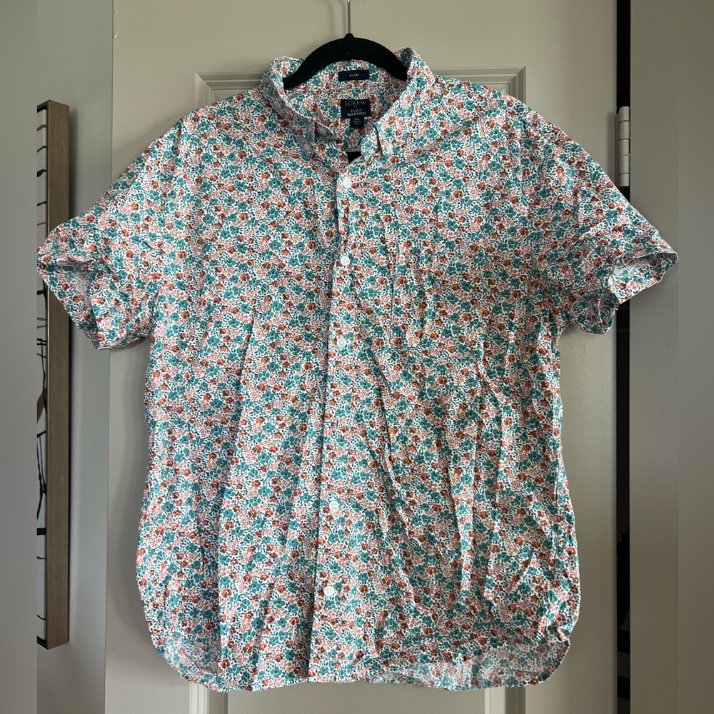 J-Crew Men’s Short Sleeve Button Down